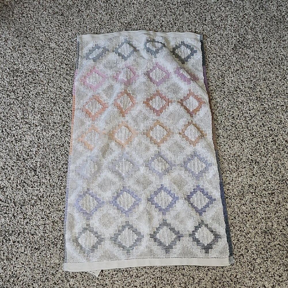 World Market Colorful Aztec Geometric Pattern Hand Towel - Multicolor